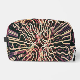 Gestreepte textuur toilettasje