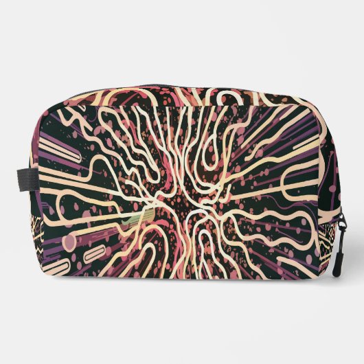 Gestreepte textuur toilettasje (Voorkant)
