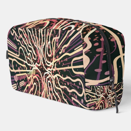 Gestreepte textuur toilettasje (Rechterhoek)