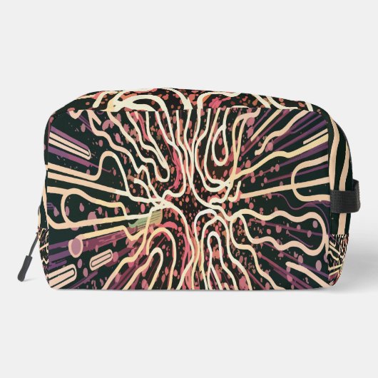 Gestreepte textuur toilettasje (Achterkant)