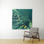 Gestreepte textuur van palmblad wandkleed (In situ)
