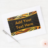 Gestreepte tijger afdrukken Patroon op maat Rechthoekige Sticker (Envelop)