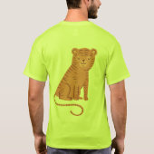 "Gestreepte Tijger Calm" T-shirt (Achterkant)