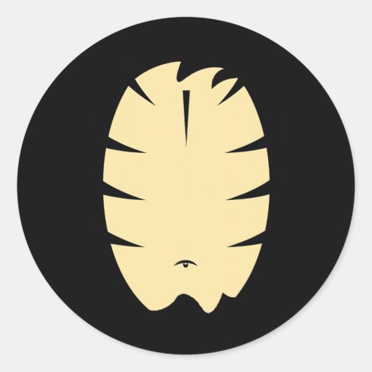 Gestreepte Tijger Halloween Kostuumfeest DIY Dier  Ronde Sticker (Voorkant)