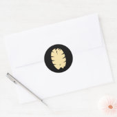 Gestreepte Tijger Halloween Kostuumfeest DIY Dier  Ronde Sticker (Envelop)