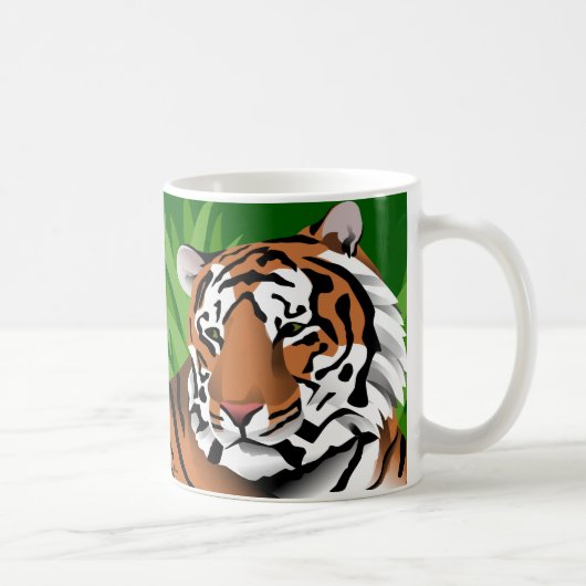 Gestreepte Tijger Koffiemok (Rechts)