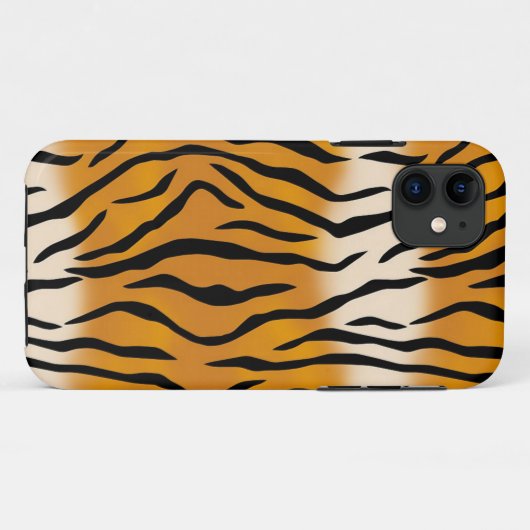 Gestreepte tijgerpatroon Case-Mate iPhone case (Achterkant (horizontaal))