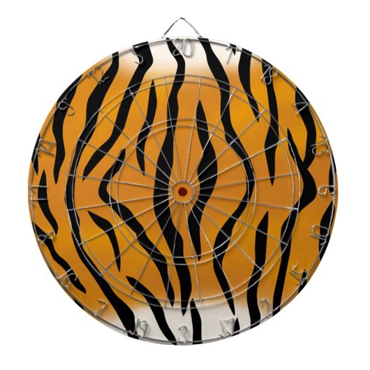 Gestreepte tijgerpatroon dartbord (Voorkant)