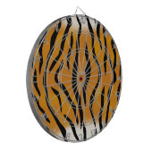 Gestreepte tijgerpatroon dartbord (Voorkant Links)