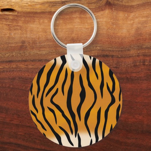 Gestreepte tijgerpatroon sleutelhanger (Voorkant)
