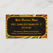 Gestreepte tonerprintplaat visitekaartje (Achterkant)