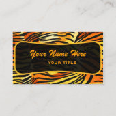 Gestreepte tonerprintplaat visitekaartje (Voorkant)