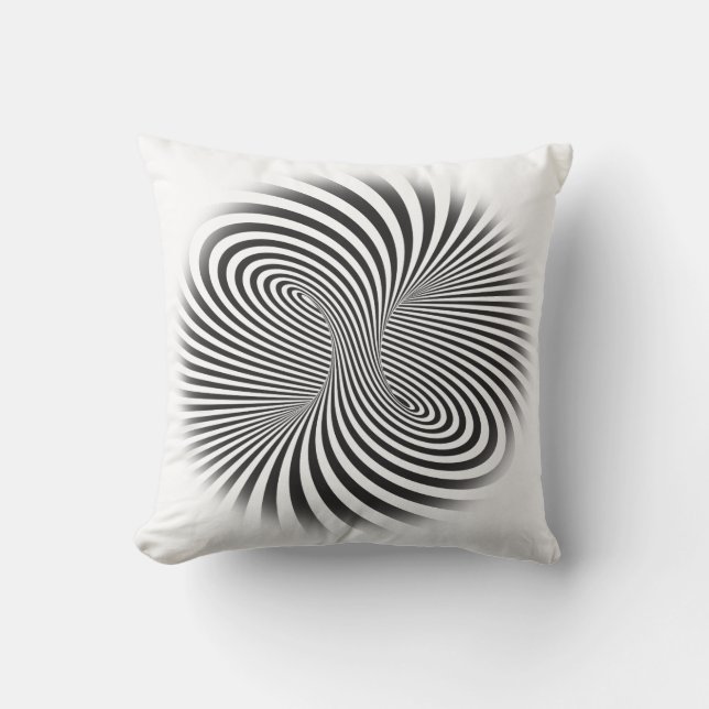 Gestreepte torus. Optische illusie van eindeloze b Kussen (Voorkant)