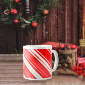 Gestreepte traktaties grote koffiekop