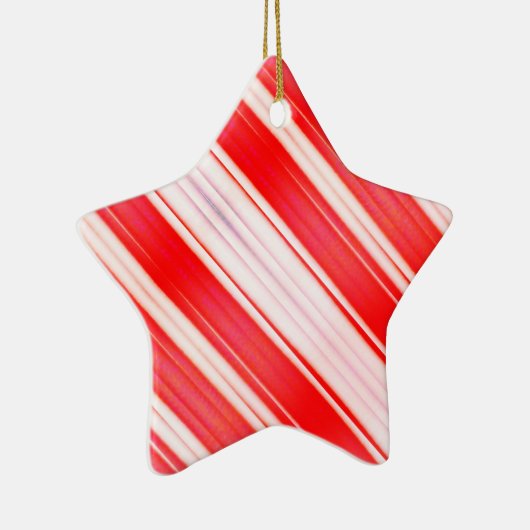 Gestreepte traktaties keramisch ornament (Rechts)