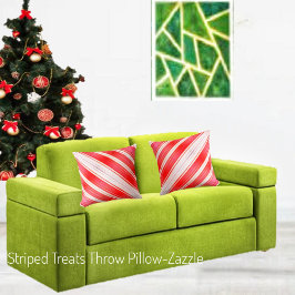 Gestreepte traktaties kussen