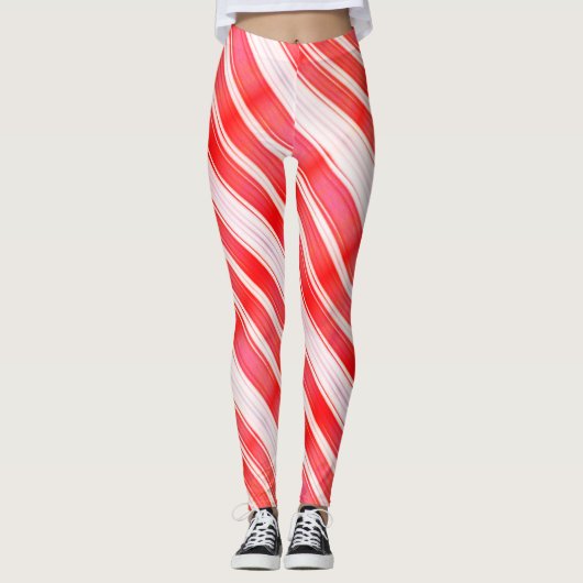 Gestreepte traktaties leggings (Voorkant)