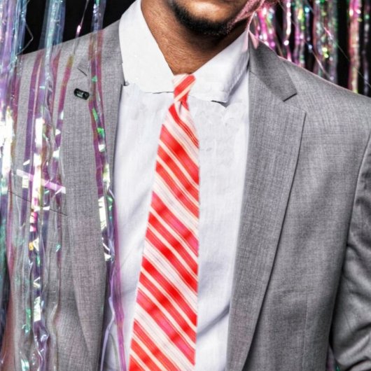 Gestreepte traktaties stropdas