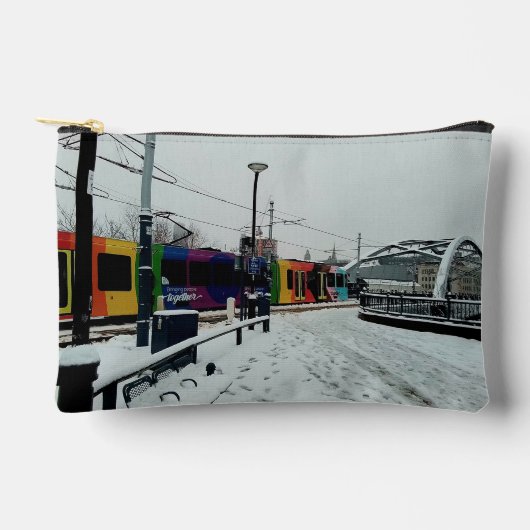 Gestreepte tram etui (Voorkant)