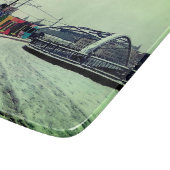 Gestreepte tram, met brug snijplank (Hoek)