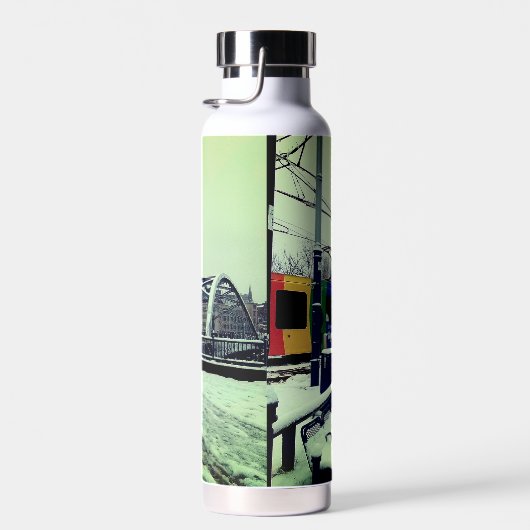 Gestreepte tram waterfles (Rechts)