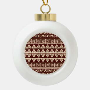 Gestreepte Tribal: sierkunst. Keramische Bal Ornament
