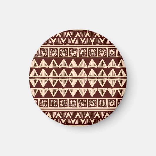 Gestreepte Tribal: sierkunst. Magneet (Voorkant)