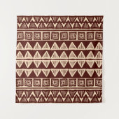 Gestreepte tribale sierpatronen wandkleed (Voorkant)