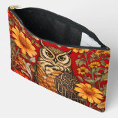 Gestreepte Uil En Zinnia Bloemen Etui (Open)