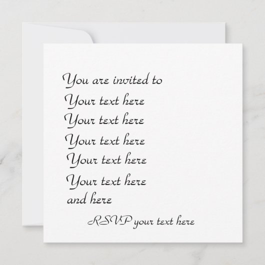 gestreepte uitnodiging met aangepaste foto en teks (Achterkant)