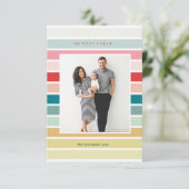 Gestreepte vakantie Kaart (Staand voorkant)