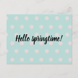 gestreepte veer | pastel turquoise briefkaart
