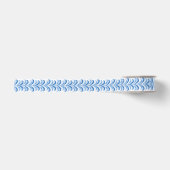 Gestreepte Verenfeest in Blauwe Porselein Grosgrain Lint (Voorkant)
