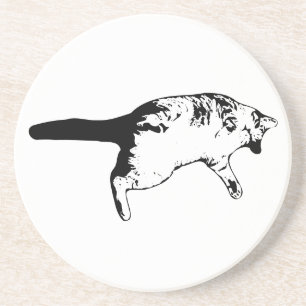 Gestreepte verrassing voor uw tafel zandsteen onderzetter