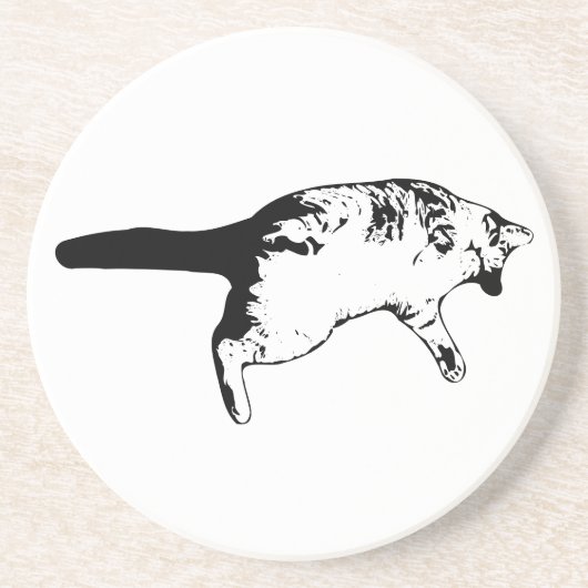 Gestreepte verrassing voor uw tafel zandsteen onderzetter (Voorkant)