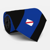 Gestreepte vlag van Campania Stropdas (Opgerold)