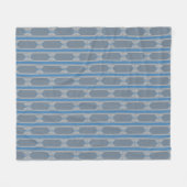 gestreepte vlinder fleece deken (Voorkant (Horizontaal))