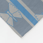 gestreepte vlinder fleece deken (Hoek)