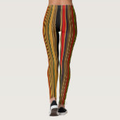 Gestreepte vrouwelijke Leggings (Achterkant)