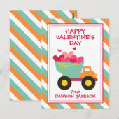 Gestreepte vuilniswagen gepersonaliseerde Kaarten  (Voorkant / Achterkant)