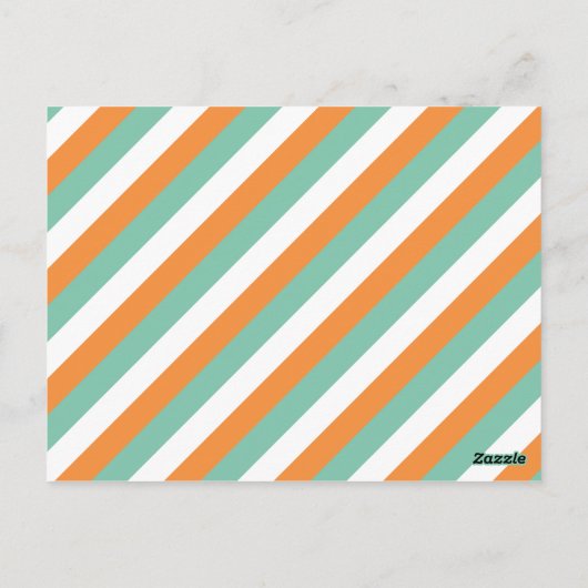 Gestreepte vuilniswagen gepersonaliseerde Kaarten  (Achterkant)