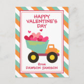 Gestreepte vuilniswagen gepersonaliseerde Kaarten  (Voorkant)