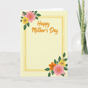 Gestreepte warme wensen kaart