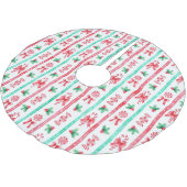 Gestreepte Waterverf Candy Canes + Pepermunt Snoep Kerstboom Rok (Gekanteld)