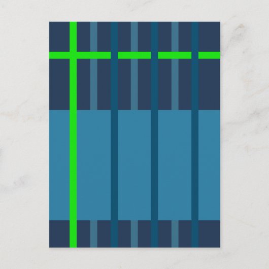 Gestreepte Weefsel 1 Briefkaart (Voorkant)