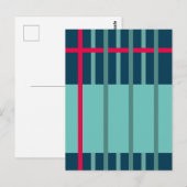 Gestreepte Weving 1 Briefkaart (Voorkant / Achterkant)