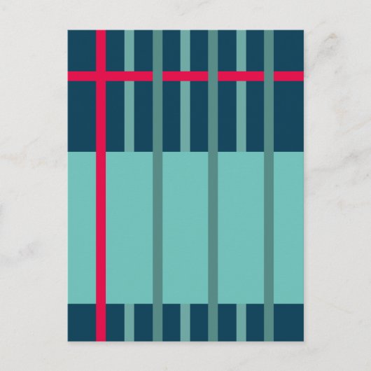 Gestreepte Weving 1 Briefkaart (Voorkant)