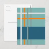 Gestreepte Weving 2 Briefkaart (Voorkant / Achterkant)