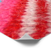 Gestreepte wollen stof. Meer stoffen in mijn haven Poster (Hoek)