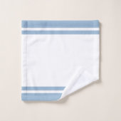 Gestreepte wonderbaarlijke blauw op wit bad handdoek (Wasdoekje)